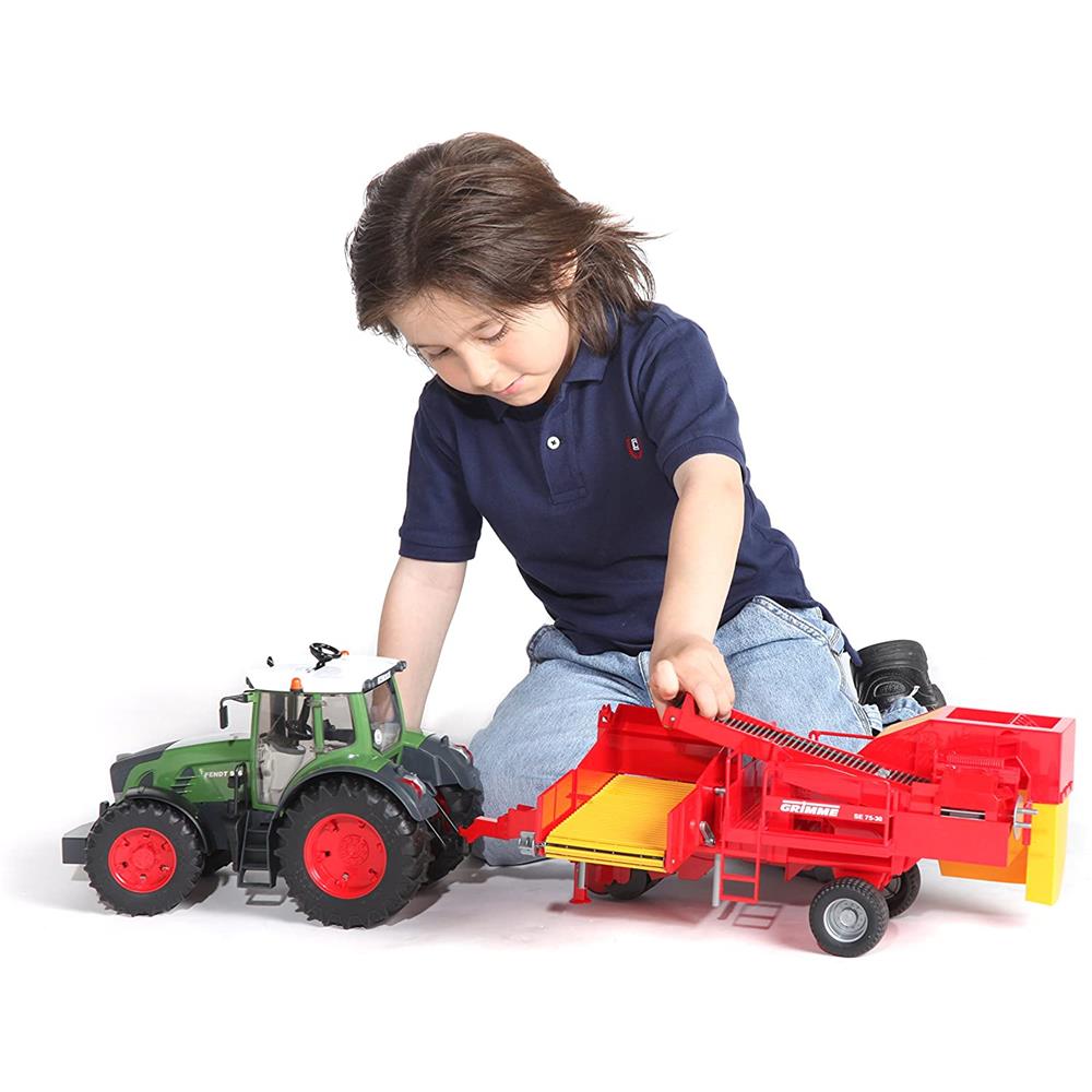 Bruder 02130 - Grimme SE75-30 Kartoffelvollernter mit 80 Kartoffelimitaten