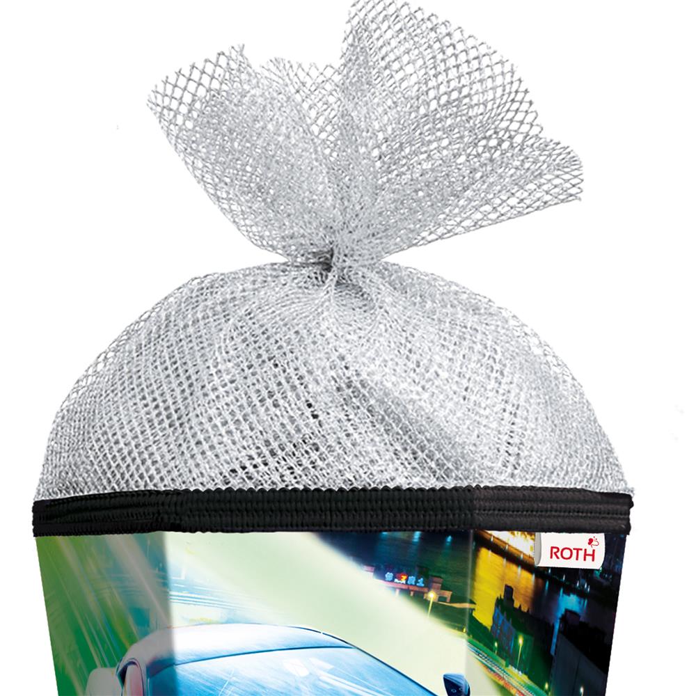 Roth Schultüte Racing, 85cm, eckig, Rot(h)-Spitze, Tüllverschluss (Silbertüll)