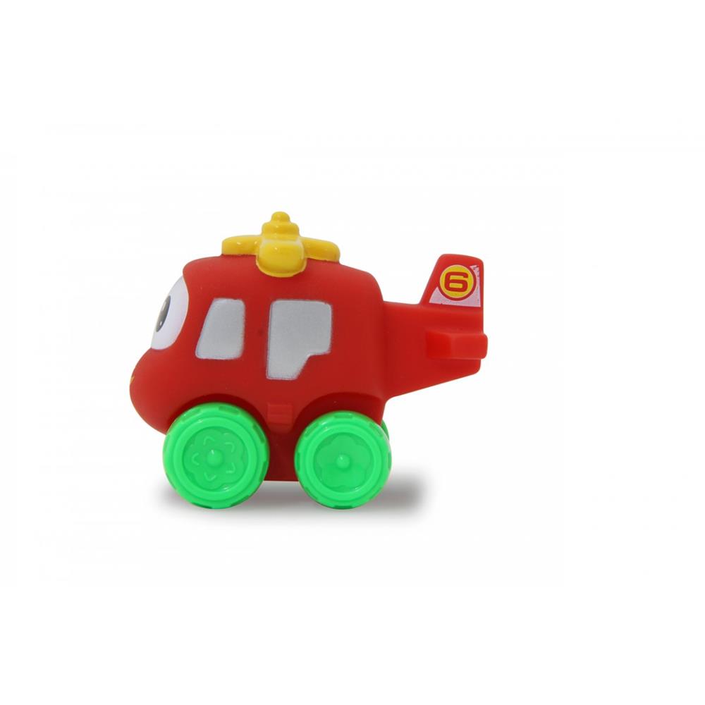 Jamara My First Pinchies Set B Gummi Fahrzeug Flugzeug Hubschrauber Softspielzeug Gummiauto
