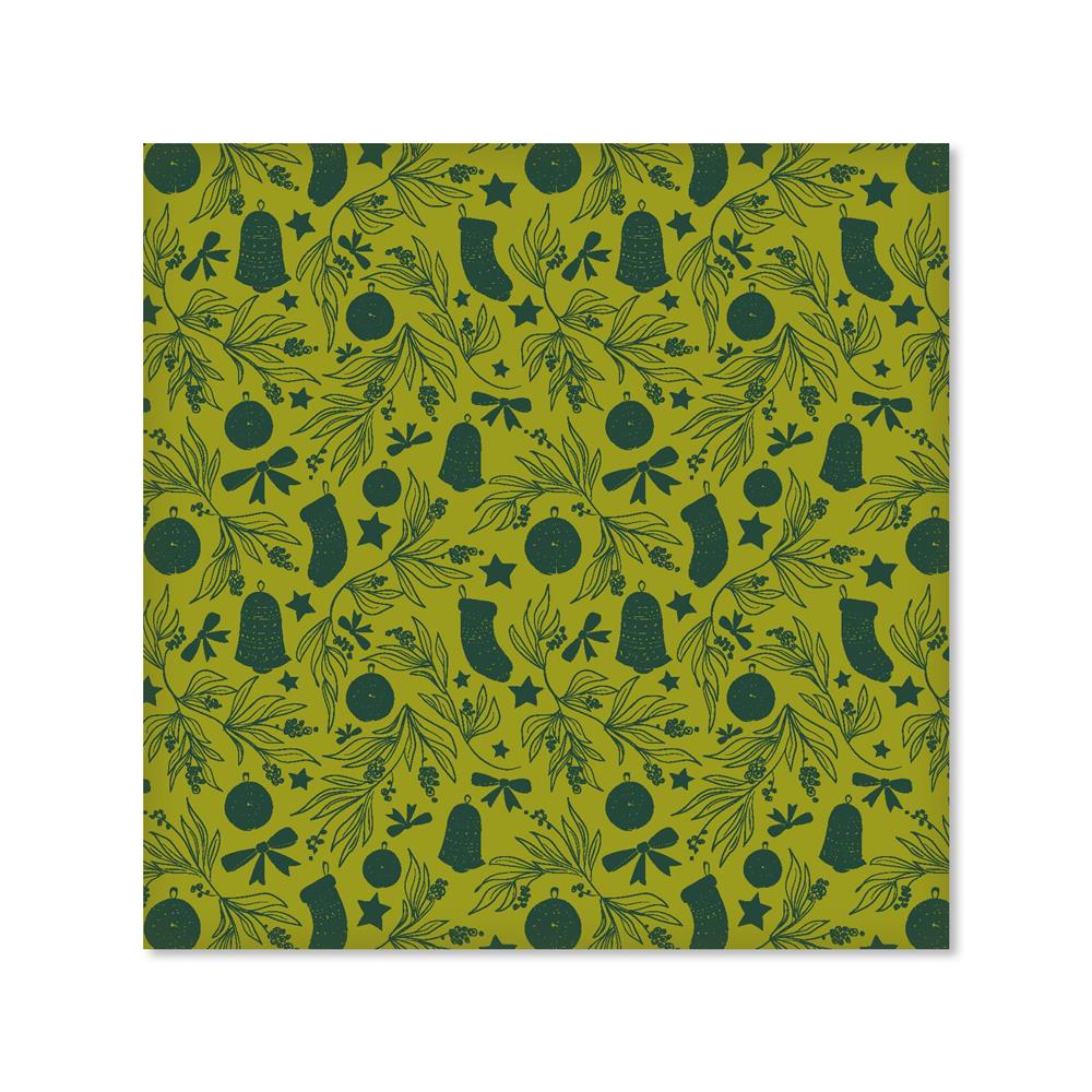 Roth Geschenktuch 3er Set X-Mas Furoshiki nachhaltig 2x 50 x 50 cm, 1x 80 x 80 cm