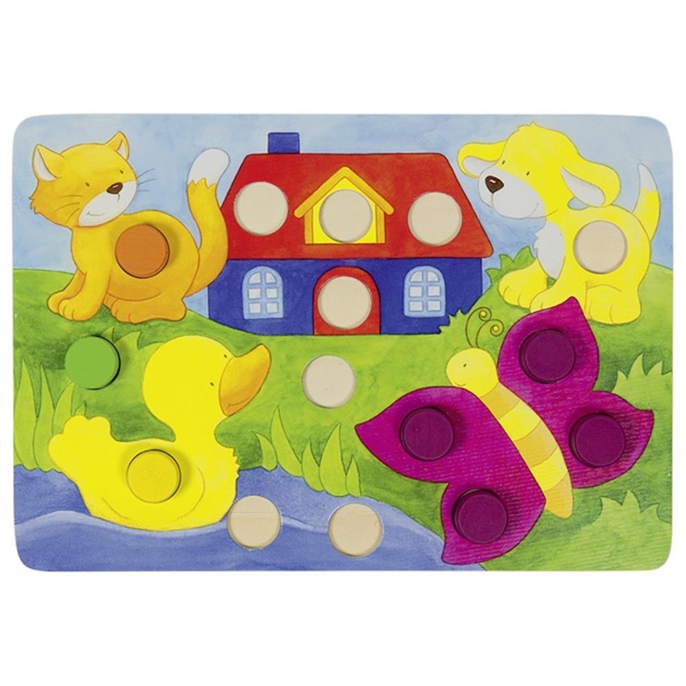 Goki Farbwürfelspiel - Lernspielzeug (Farben)