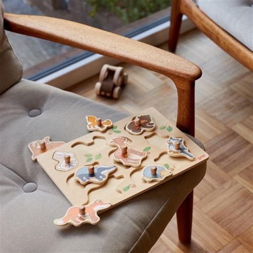 Goki Steckpuzzle Waldtiere