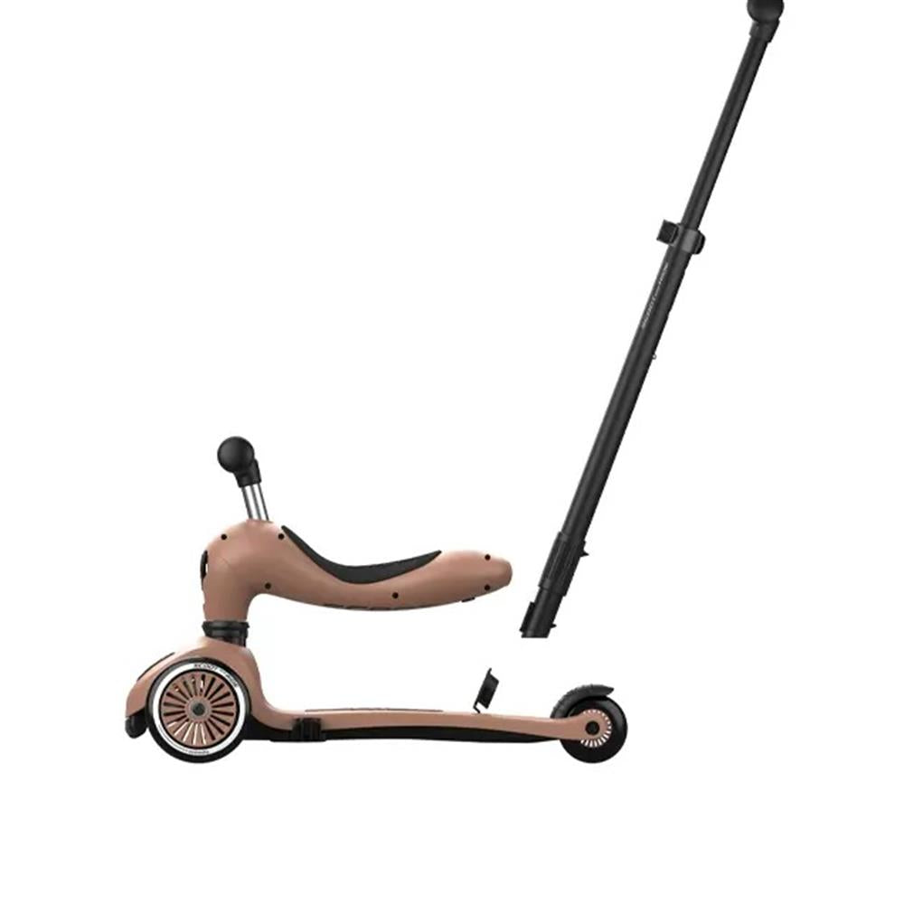 Scoot & Ride Highwaykick 1 Push and Go, mocha - Kinderroller mit Schiebestange