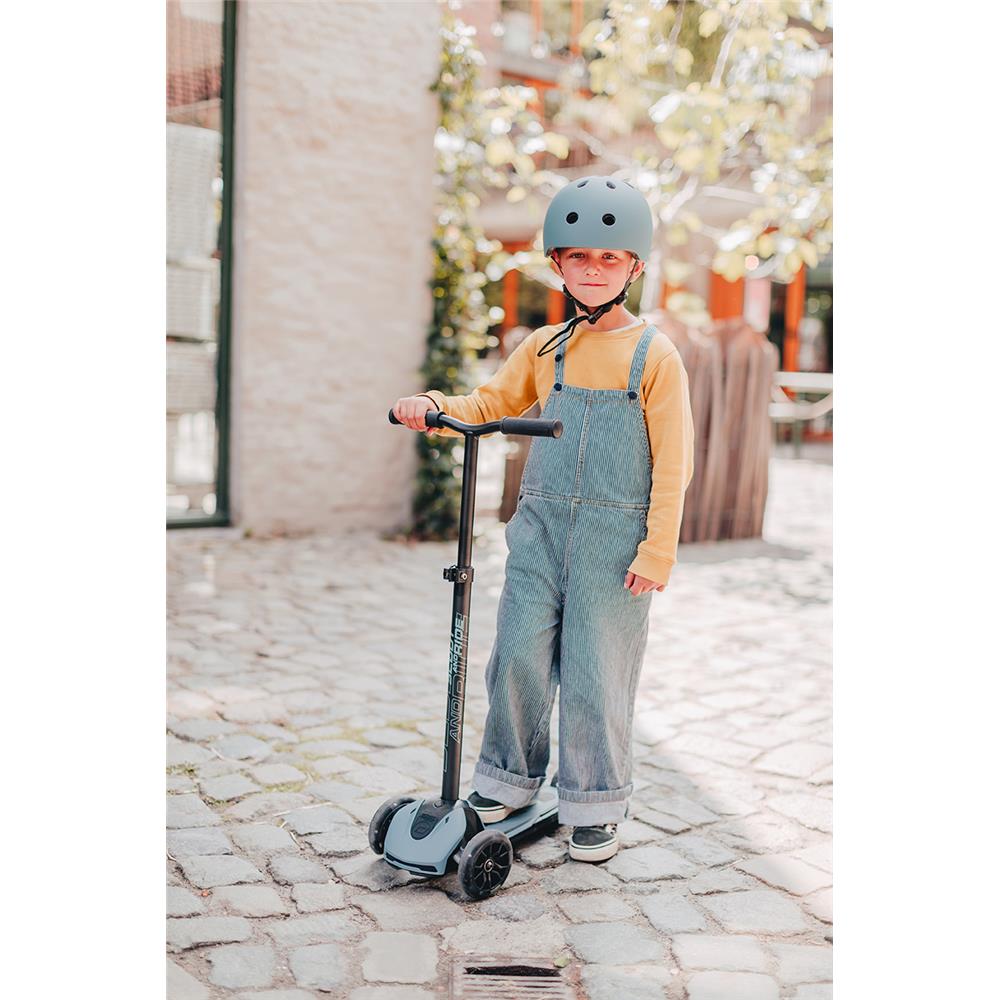 Scoot & Ride Highwaykick 5 LED Scooter, steel - Kinderroller, ab 5 Jahren