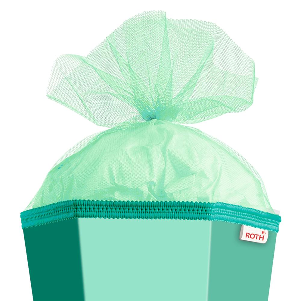 Roth Schultüte-Rohling/Basteltüte, mint, 85cm, eckig, Rot(h)-Spitze, mit Tüllverschluss