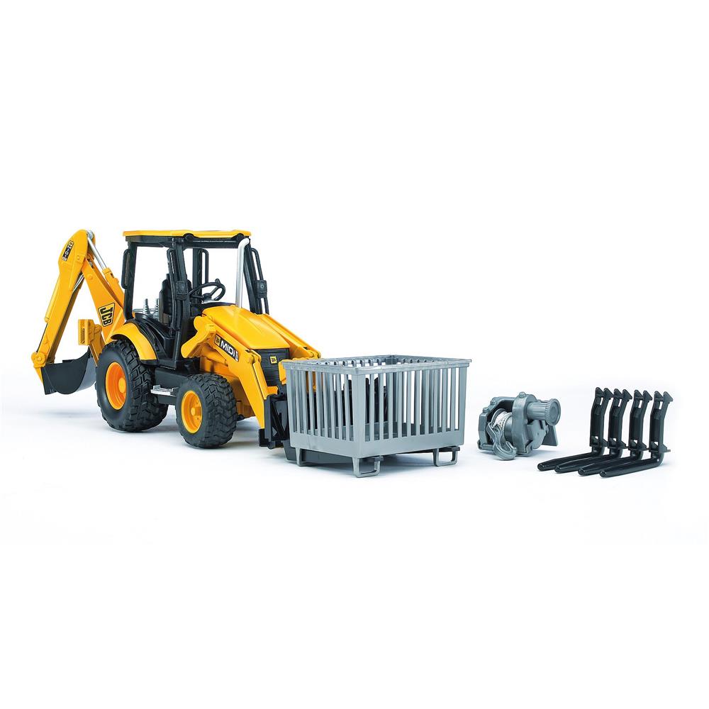 Bruder 02427 - JCB MIDI CX Baggerlader, 1:16