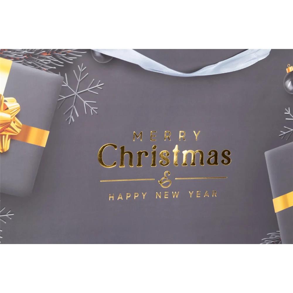 Idena Geschenktasche Merry Christmas 51 x 73 cm XXL Weihnachtsgeschenk Tasche