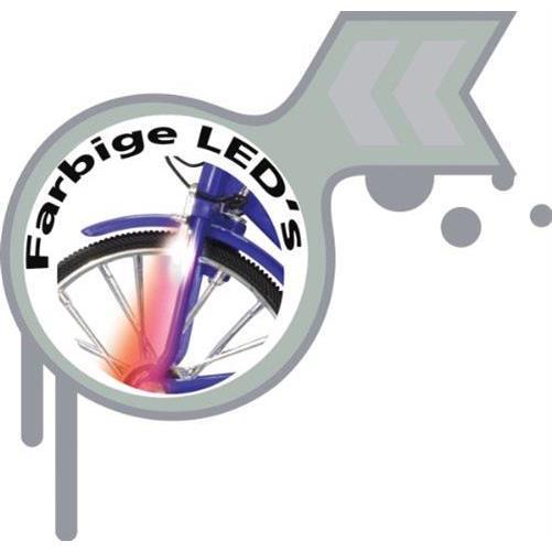 Jamara Fahrrad mit Sound und Licht Fahrradfahrer Radler batteriebetrieben Trettbewegung