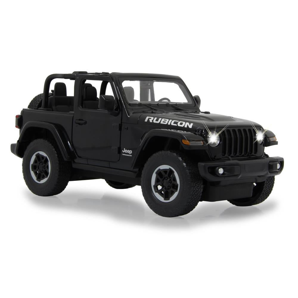 Jamara Jeep Wrangler JL 1:14 schwarz 2,4GHz Tür manuell Ferngesteuertes Auto mit LED Fahrlicht