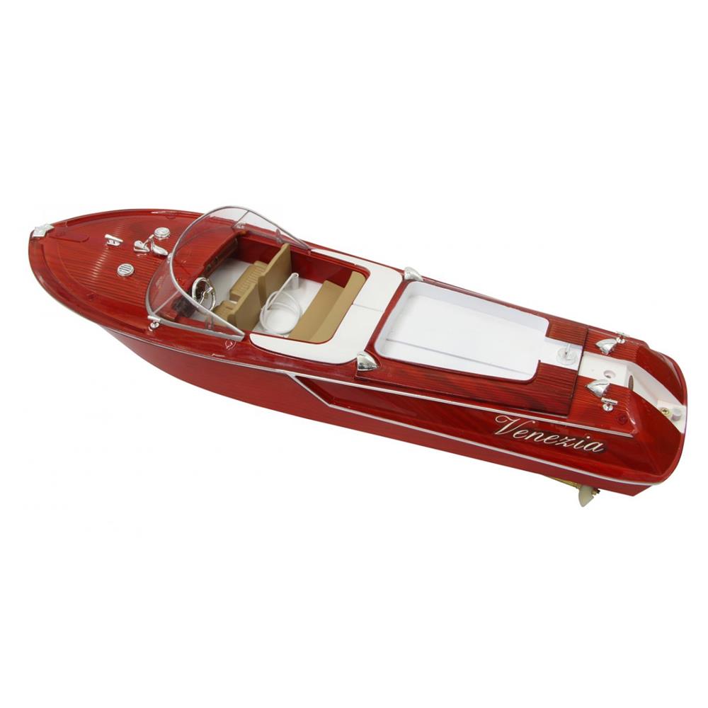 Jamara Venezia 2 Kanal 40MHz RC Boot Holzoptik Ferngesteuertes Rennboot mit Funksteuerung