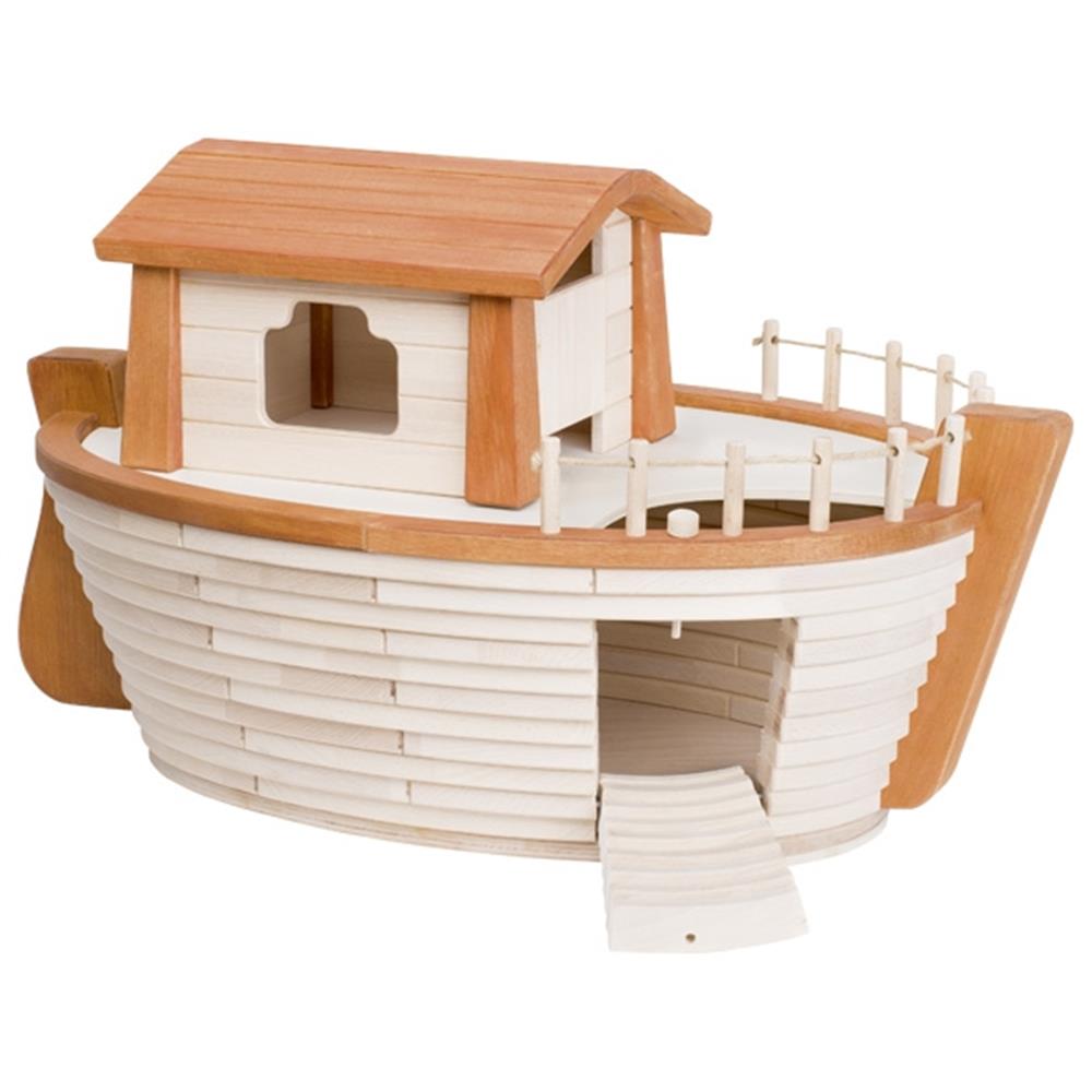 Holztiger Arche Noah Holzspielzeug Schiff ohne Figuren und Dekoration