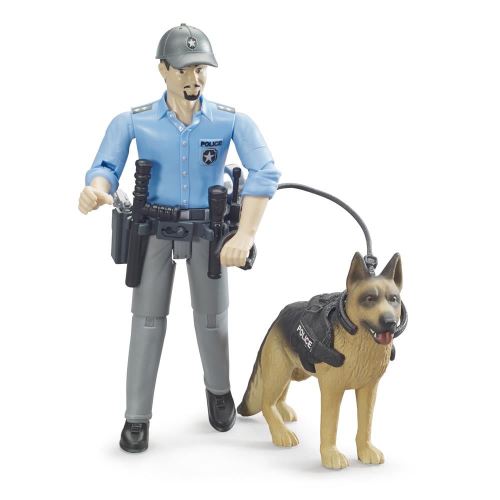 Bruder 62150 - bworld Polizist mit Hund