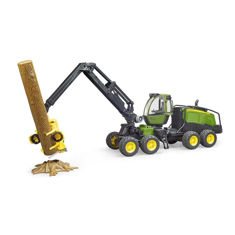 Bruder 02135 - John Deere 1270G Harvester mit 1 Baumstamm