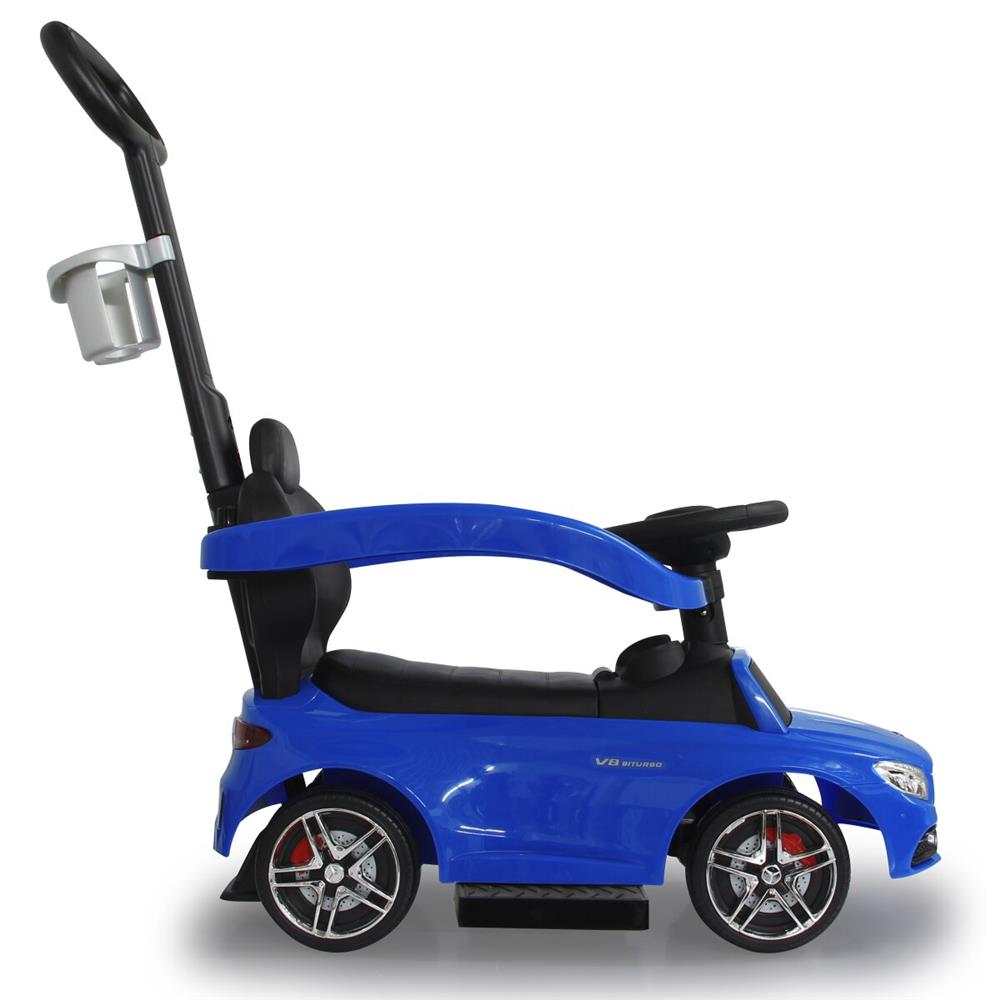 Jamara Rutscher Mercedes-AMG C 63 blau 3in1 - Rutschfahrzeug, mit Schiebestange