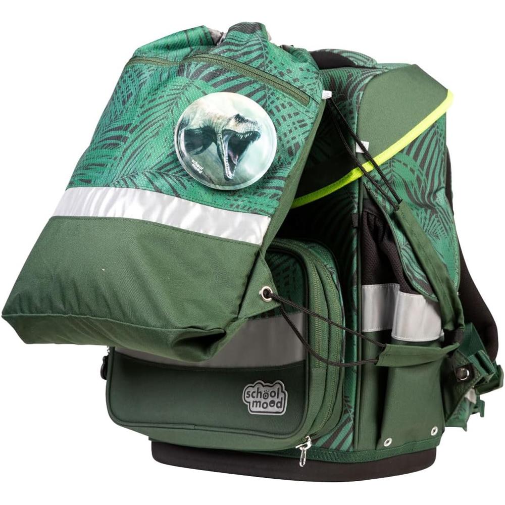 School-Mood Schulranzenset Timeless Pro, Daniel (Dino), 7-teilig