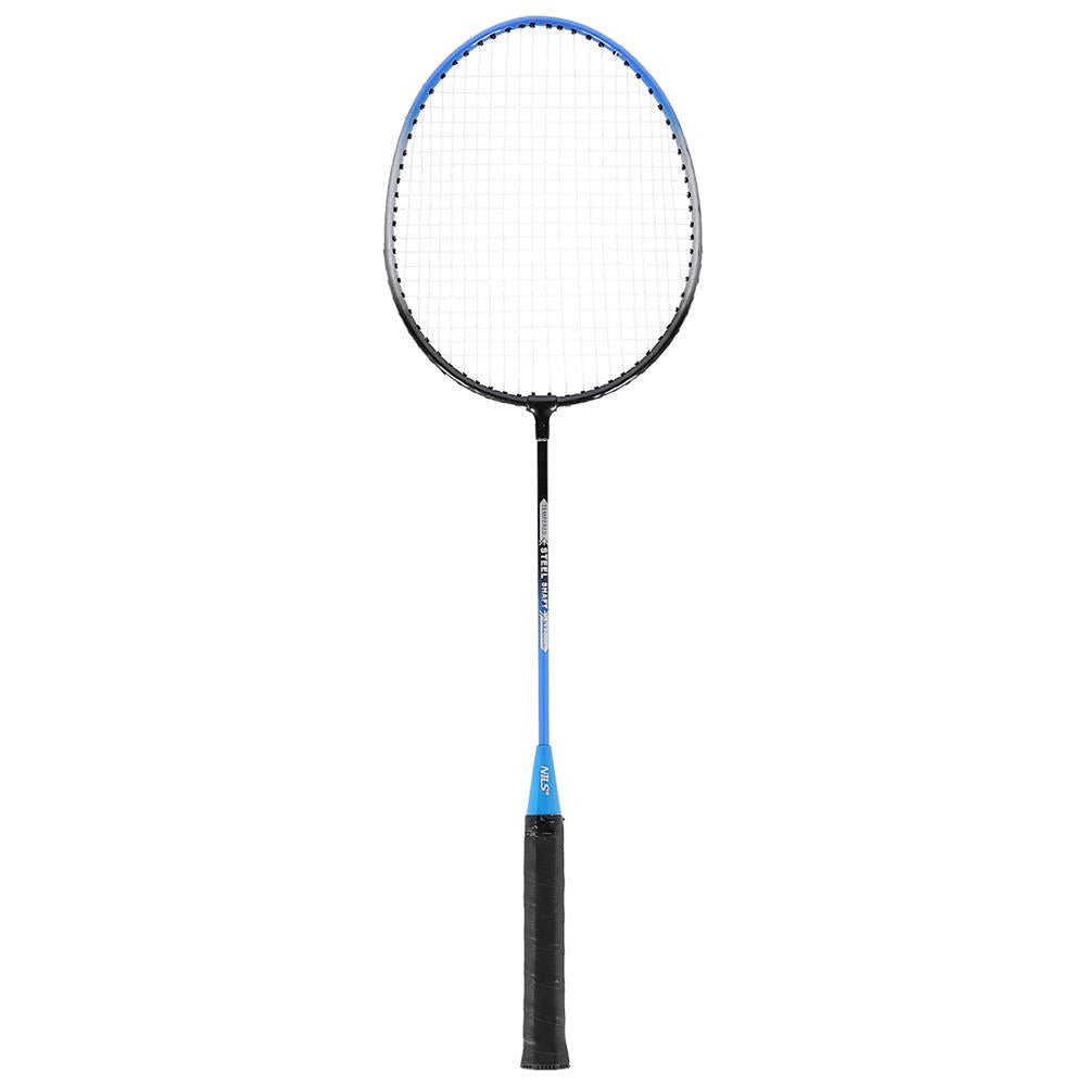 NILS Badminton Set mit Netz, 2 Schlägern und 3 Federbällen, Outdoor Garten Freizeit
