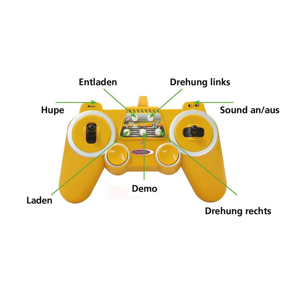 Jamara RC Bagger J-Matic, 1:27, 2,4GHz, ferngesteuertes Baustellenfahrzeug