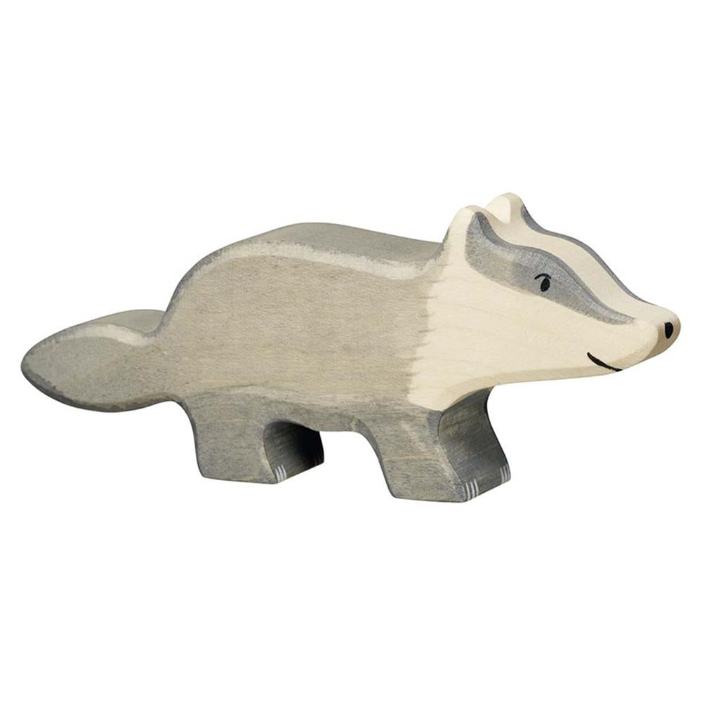 Holztiger Holzfigur - Dachs, Holzspielzeug, ab 3 Jahren