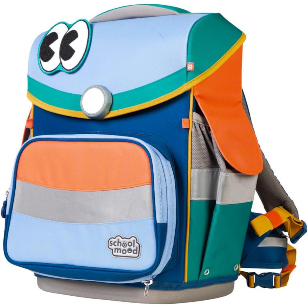 School-Mood Schulranzenset Timeless Pro Happy Sapphire (Happy Colours Collection), 6-teilig