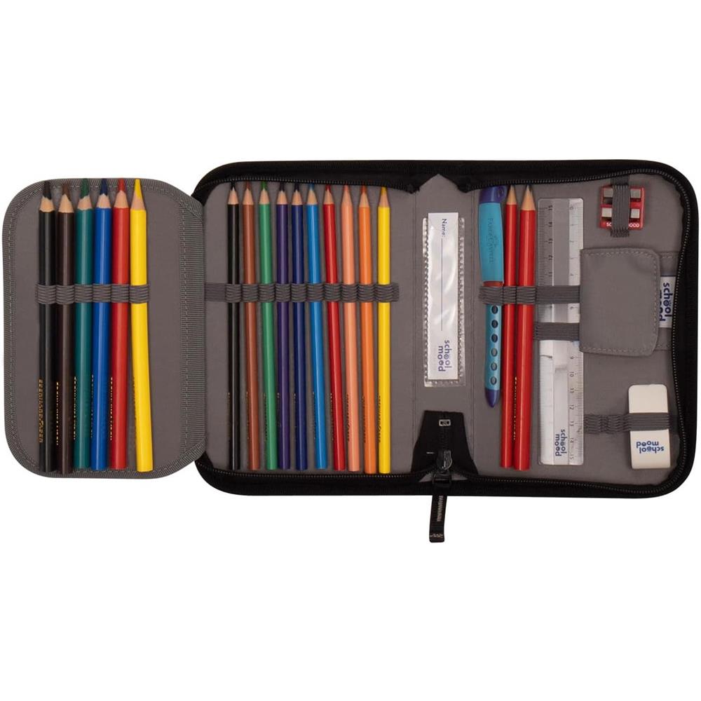 School-Mood Schulranzenset Timeless Pro, Elias (Racing), 7-teilig