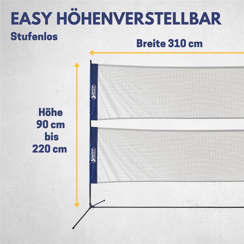 Best Sporting Volleyballnetz Outdoor 4in1 höhenverstellbar 310cm