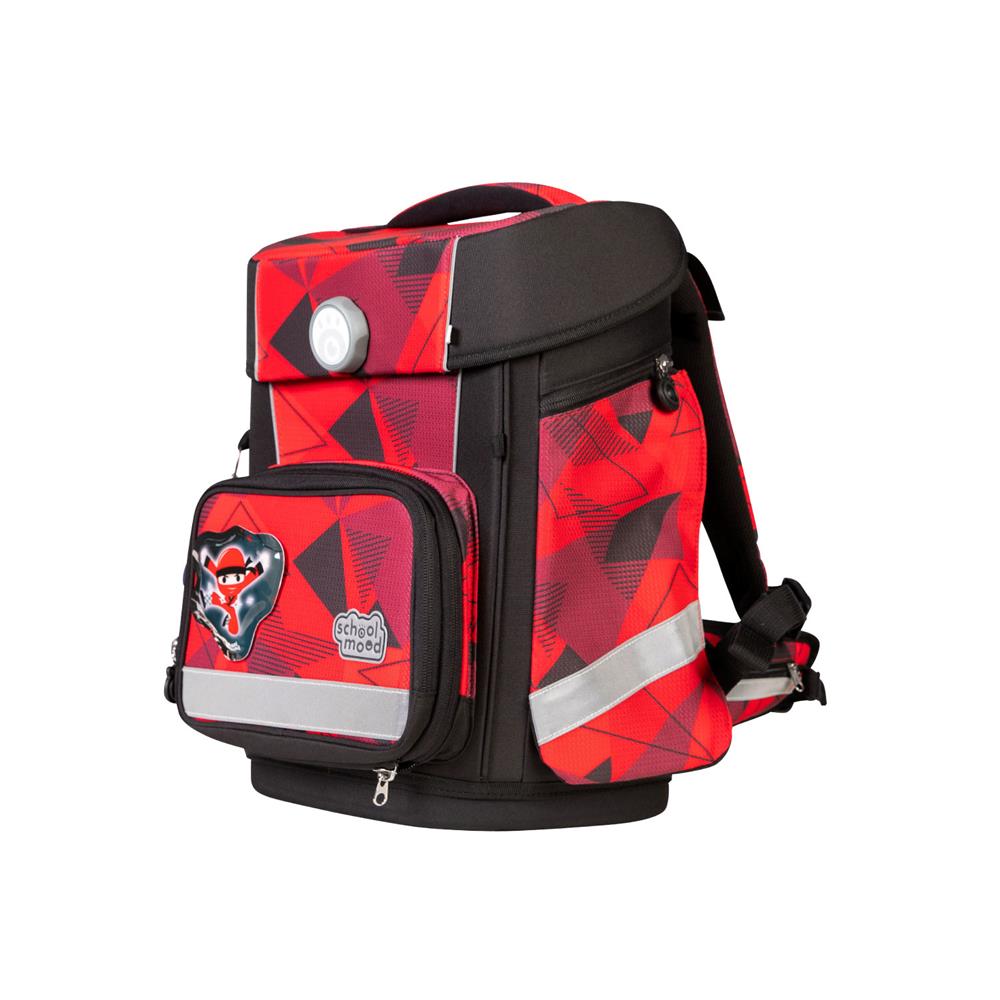 School-Mood Schulranzen Set Champion Maxx Pro Kai (Ninja) 7-teilig mitwachsend