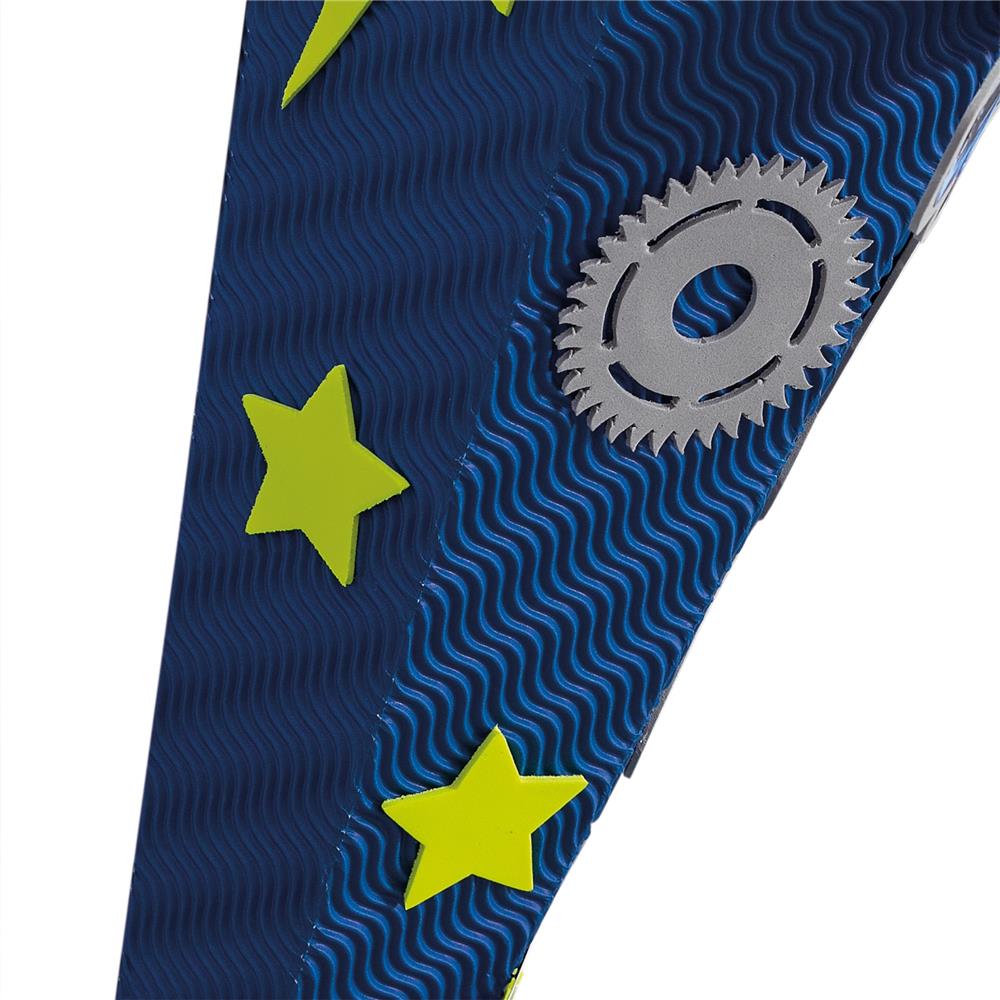 Roth Schultüte-Bastelset, Roboter, 68cm, eckig, Rot(h)-Spitze, Kreppverschluss