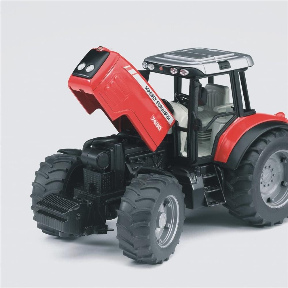 Bruder 02045 - Massey Ferguson 7480 mit Wannenkippanhänger