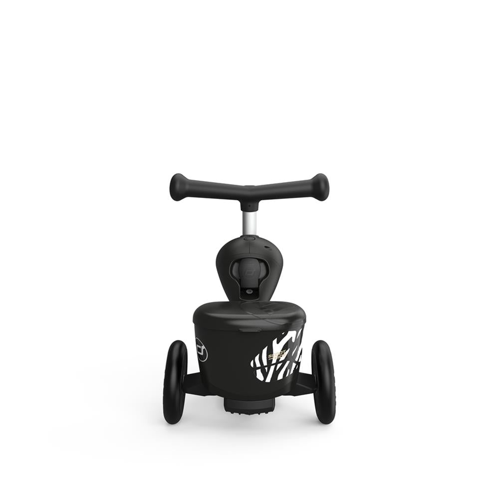 Scoot & Ride Highwaykick 1 Lifestyle, zebra - Kinderroller mit Aufbewahrungsbox