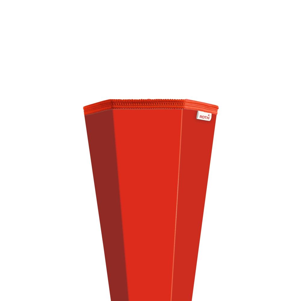 Roth Schultüte-Rohling/Basteltüte, rot, 85cm, eckig, Rot(h)-Spitze, ohne Verschluss