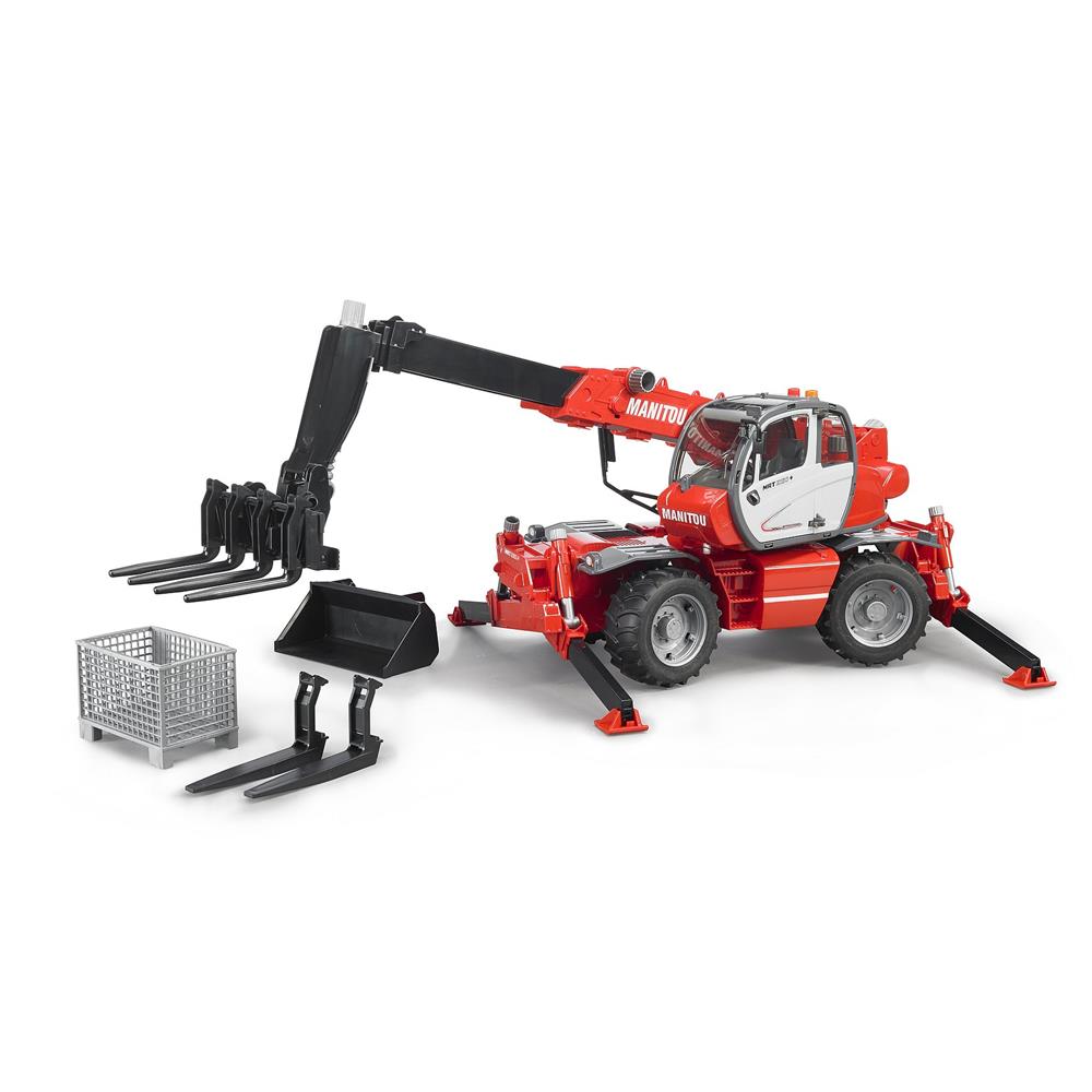 Bruder 02129 - Manitou Teleskopstapler MRT 2150 mit Zubehör