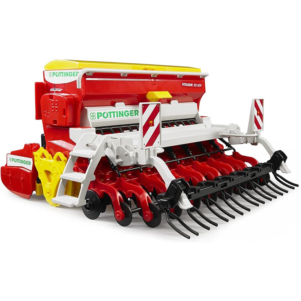 Bruder 02347 - Pöttinger Vitasem 302ADD Kreiselegge-Sämaschine, 1:16