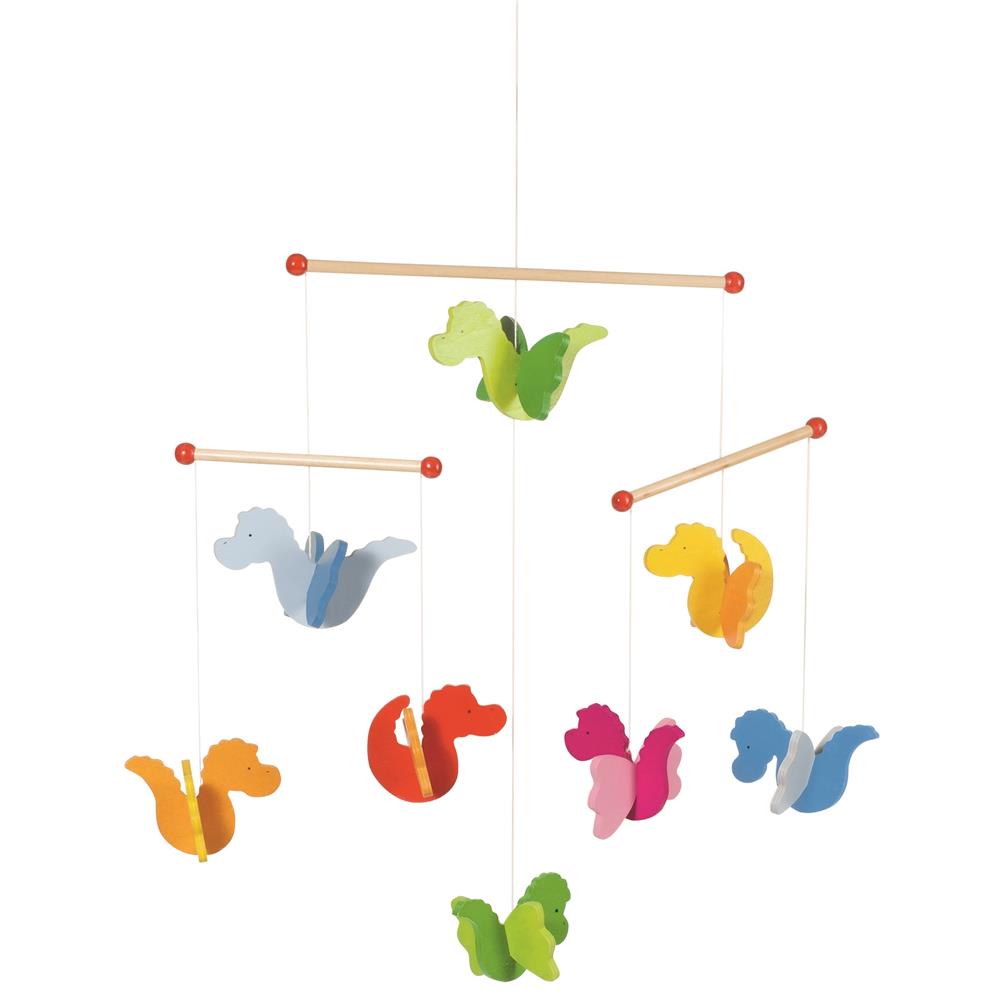Goki Mobile Drachen Holz Babybett Kinderbett Babymobile Babyzimmer Einschlafhilfe Mobilee