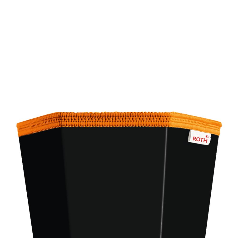 Roth Schultüte-Rohling/Basteltüte, schwarz, 85cm, eckig, Rot(h)-Spitze, ohne Verschluss