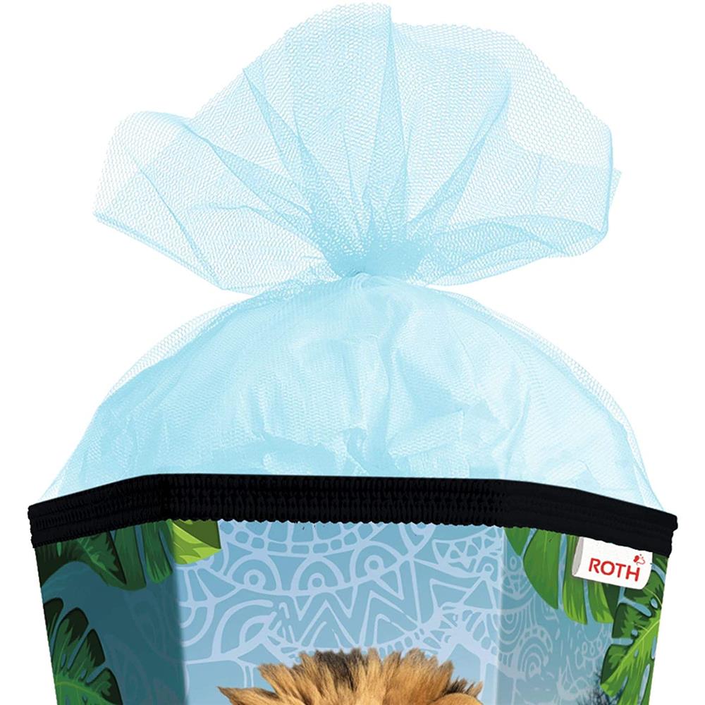 Roth Schultüte Löwe, 85cm, eckig, Rot(h)-Spitze, Tüllverschluss