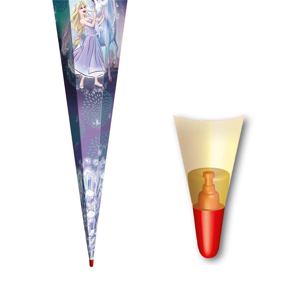 Roth Extra große XXL Schultüte Königin im Eis, 100cm, eckig, Rot(h)-Spitze, Tüllverschluss