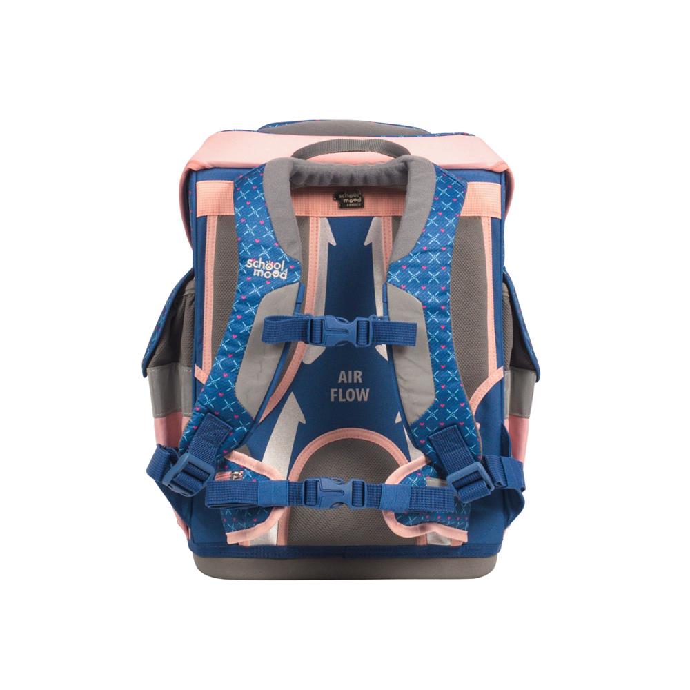 School-Mood Schulranzenset Timeless Air+ Mila (Pferd, blau)