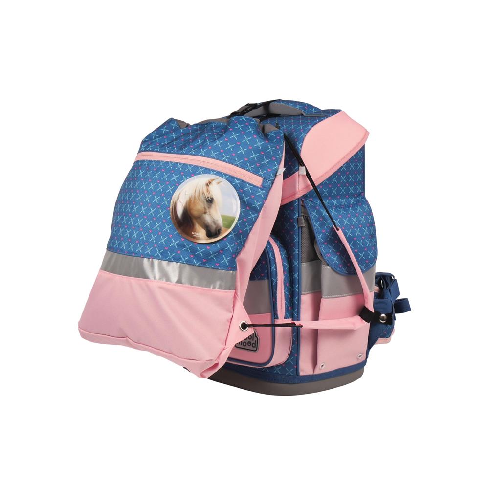 School-Mood Schulranzenset Timeless Air+ Mila (Pferd, blau)