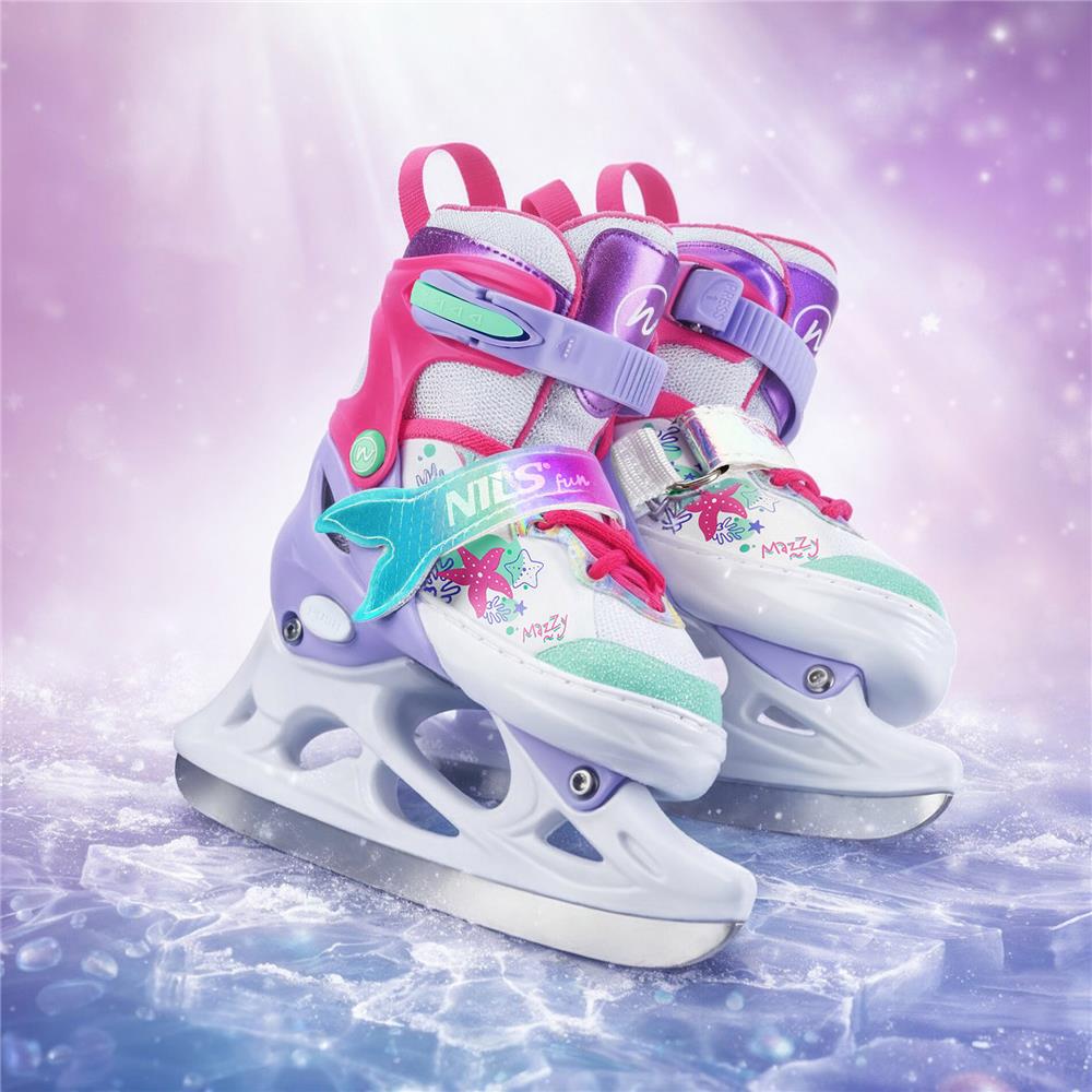 NILS FUN NH18150 MAZZY 4in1 LED Inliner Schlittschuhe Rollschuhe Gr. 31-34, verstellbar