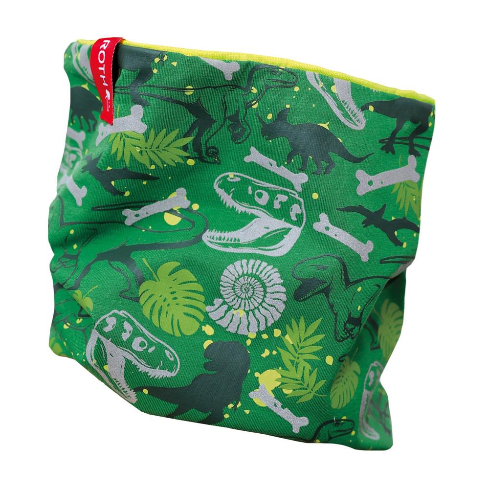 Roth ReflActions Jersey-Loop Dinosaurier T-Rex, Schlauchschal mit reflektierenden Details