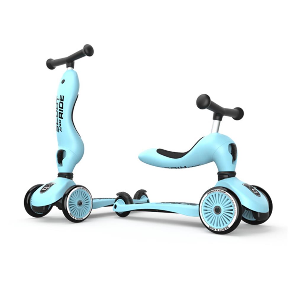 Scoot & Ride Highwaykick 1, blueberry - 2in1 Kinderroller, ab 1 Jahr