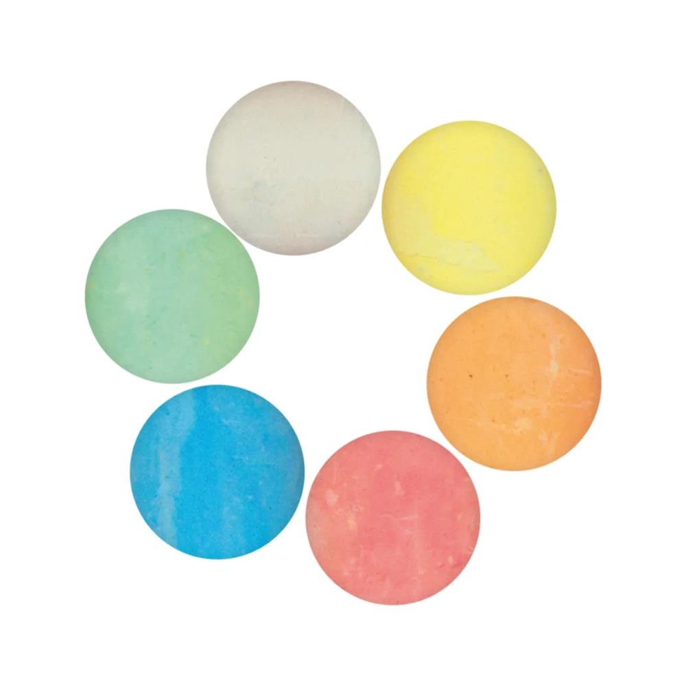 Idena Jumbo Straßenmalkreide – 6 extra dicke Stangen à ca. 11 cm in leuchtenden Farben