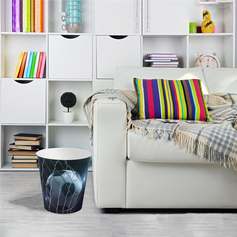 Idena Papierkorb, Fußball - 9 Liter Mülleimer/Apfalleimer aus Kunststoff