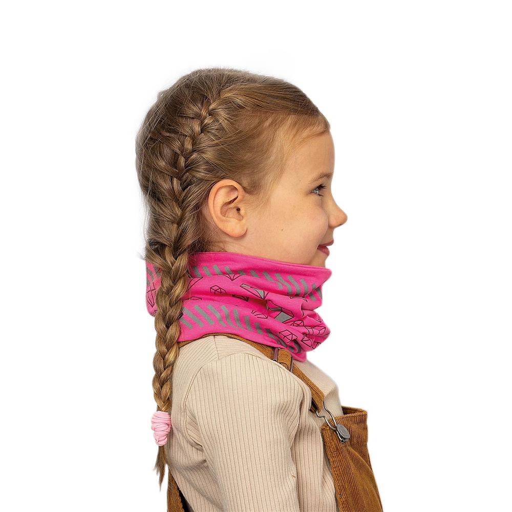 Roth ReflActions Jersey-Loop Diamant, Pink, Schlauchschal mit reflektierenden Details