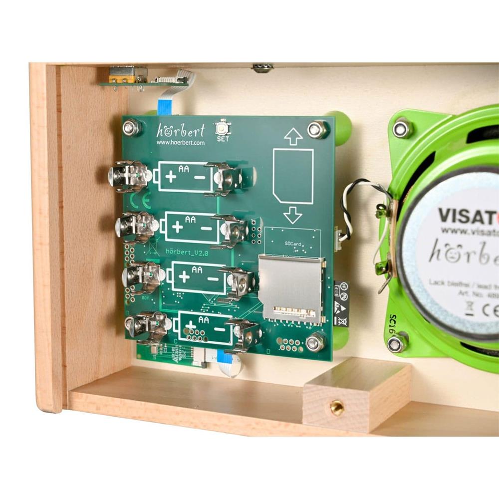 hörbert Musik-Player für Kinder – Holz, Bluetooth, WLAN & Aufnahme, Made in Germany