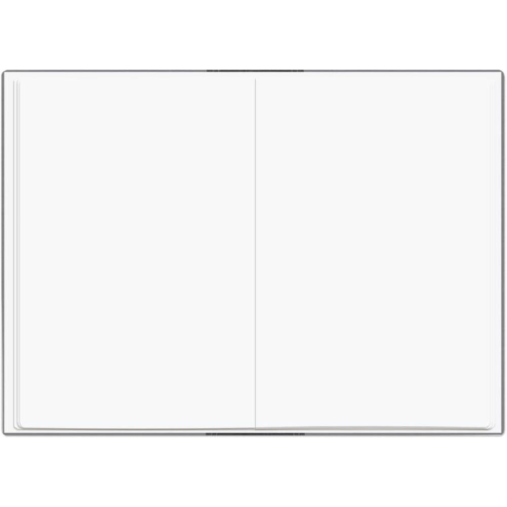 Roth Zeugnismappe Bicolor Dark Grey-Grey, mit 12 A4 Klarsichthüllen, im Buchleineinband