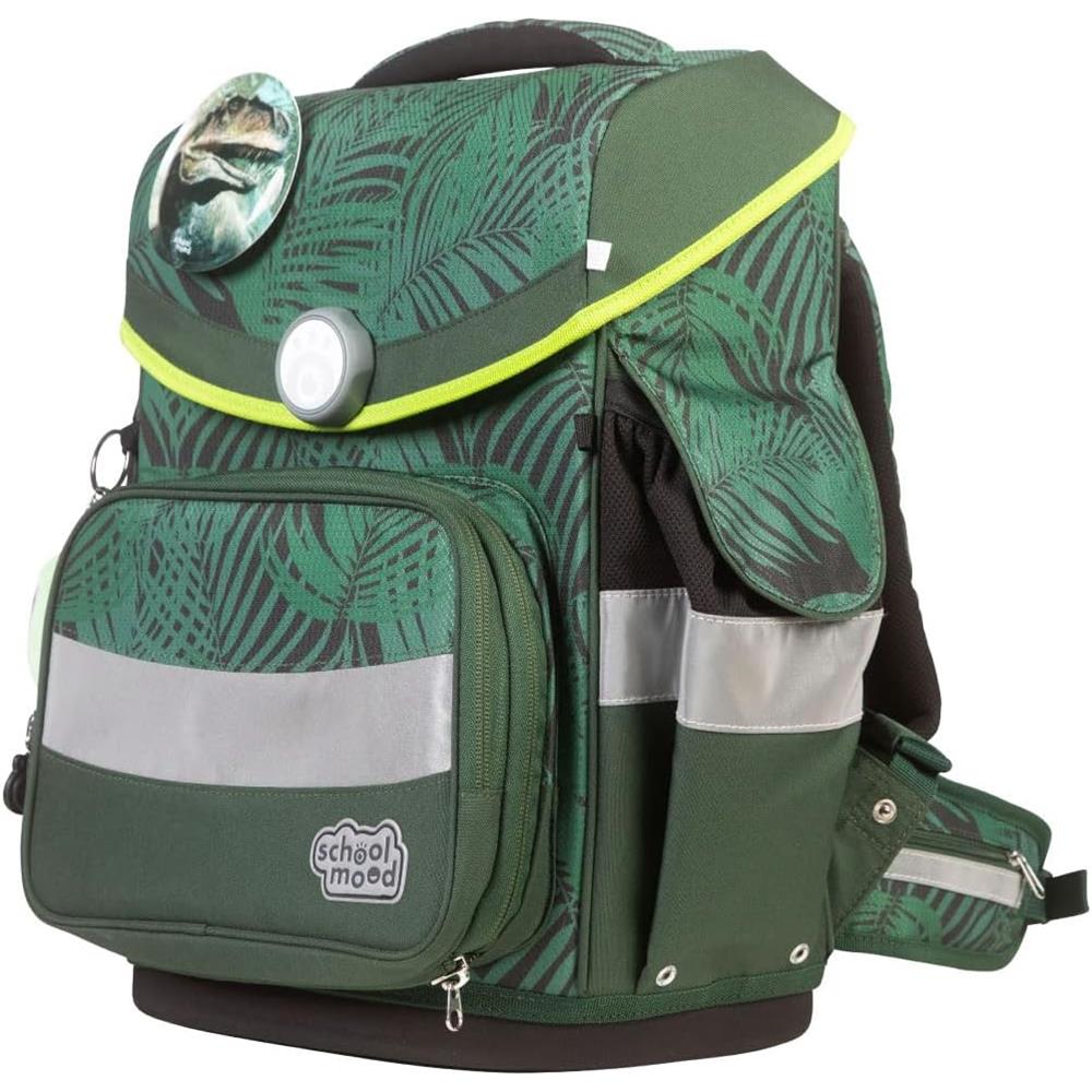 School-Mood Schulranzenset Timeless Pro, Daniel (Dino), 7-teilig