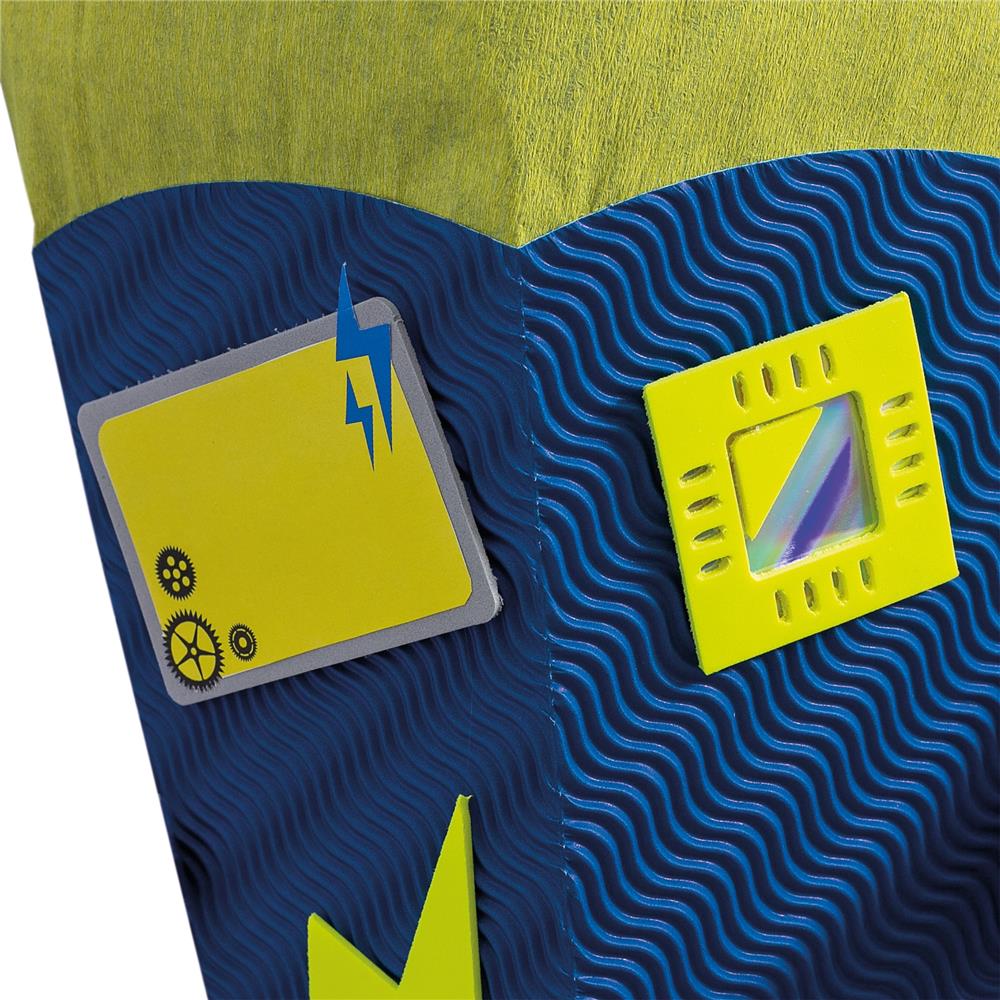 Roth Schultüte-Bastelset, Roboter, 68cm, eckig, Rot(h)-Spitze, Kreppverschluss