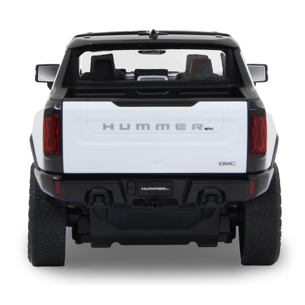 Jamara Hummer EV 1:16 weiß 2,4GHz Tür manuell Ferngesteuertes Auto mit 2-Gang, Crab Walk und Licht