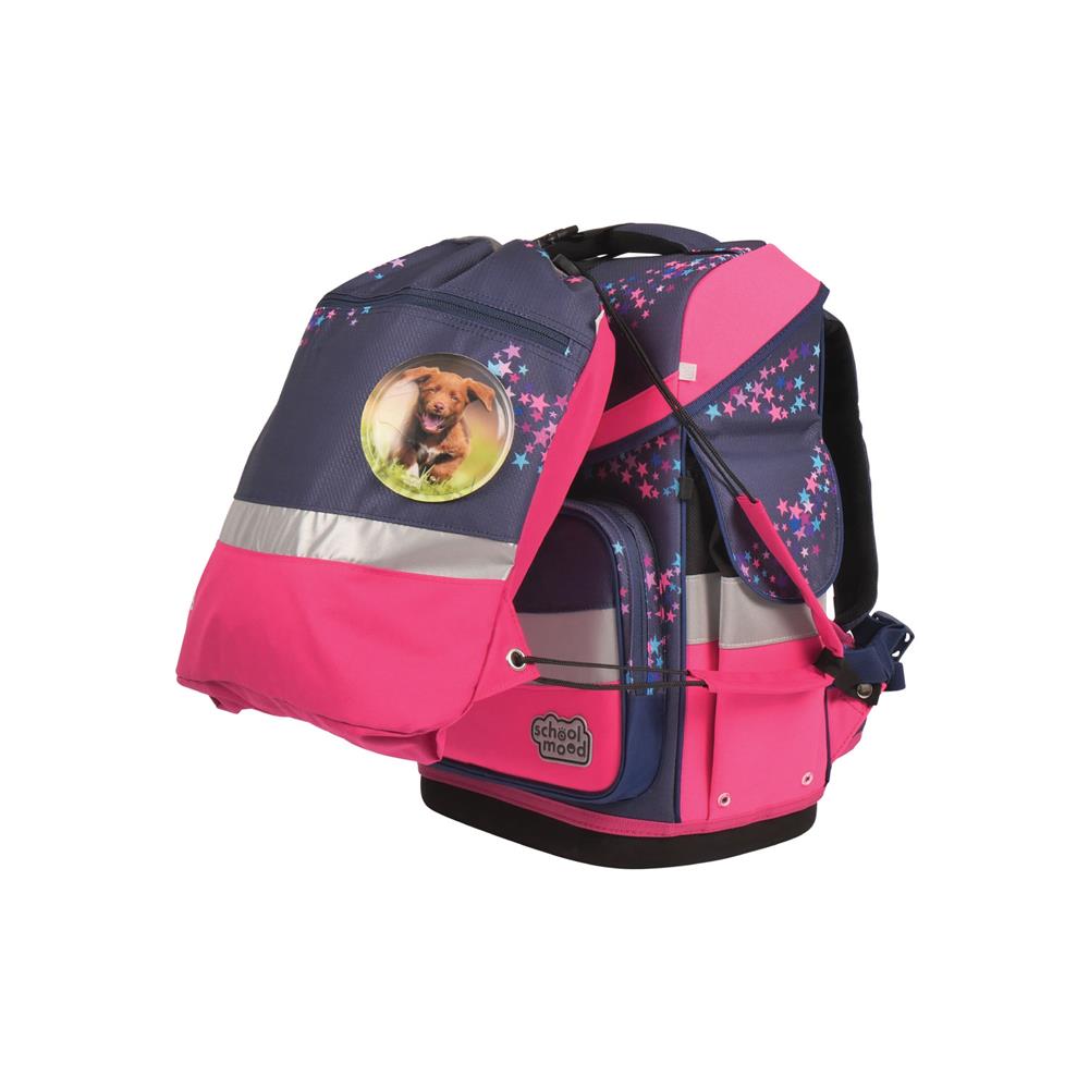 School-Mood Schulranzenset Timeless Air+ Leni (Hund, violett)